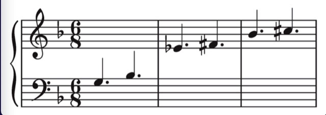 Pulcinella’s opening theme, noted by her butler Domenico Scarlatti.